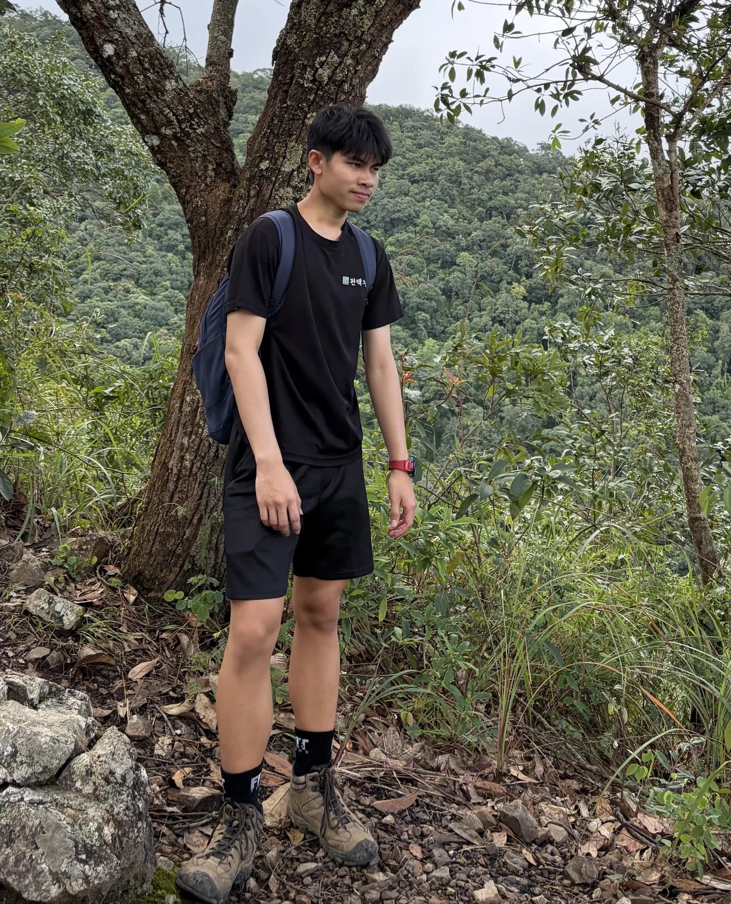 ภัทรภูมิ กิ่งชัย ระหว่างเดินป่า